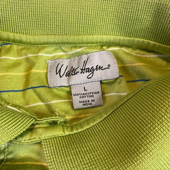 Walter Hagen 2008 US Open Torrey Pines Golf Polo Green Large Egyptian Cotton L - Picture 4 of 6